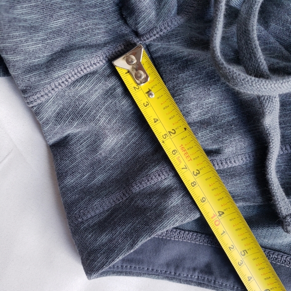 Athleta Techie Terry Jersey Shorts Gray Spacedye Womens Small - Picture 6 of 8